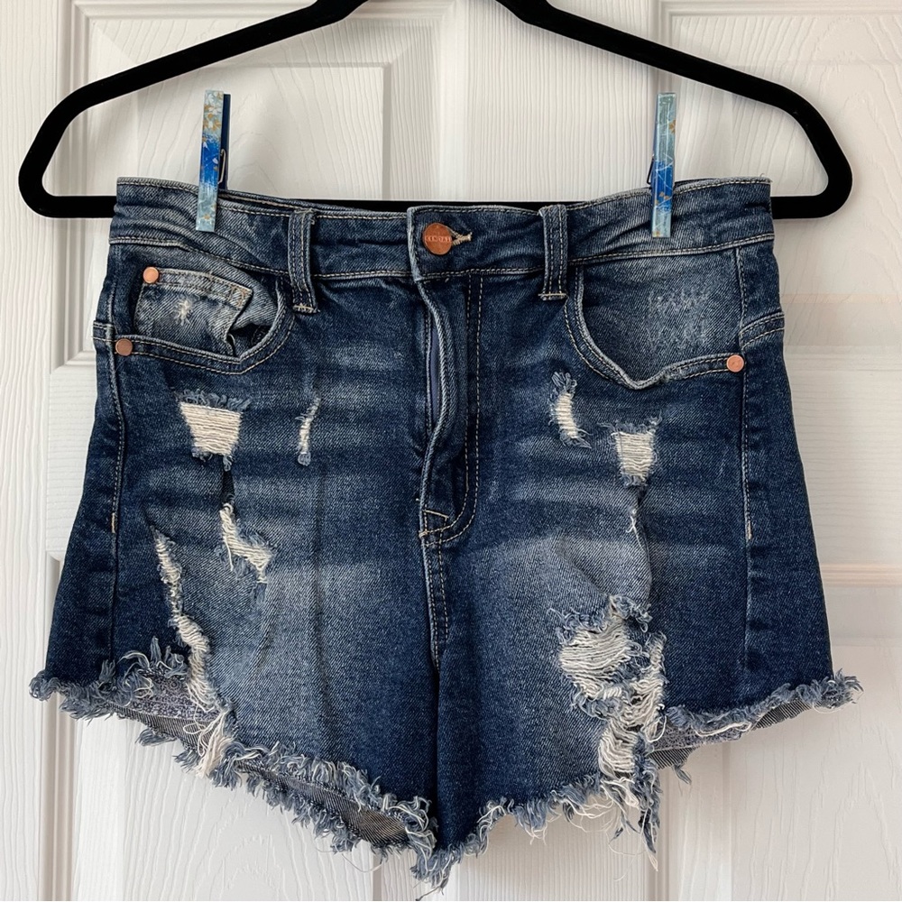 Size 5 / 27 Kendall and Kylie Distressed Jean Shorts